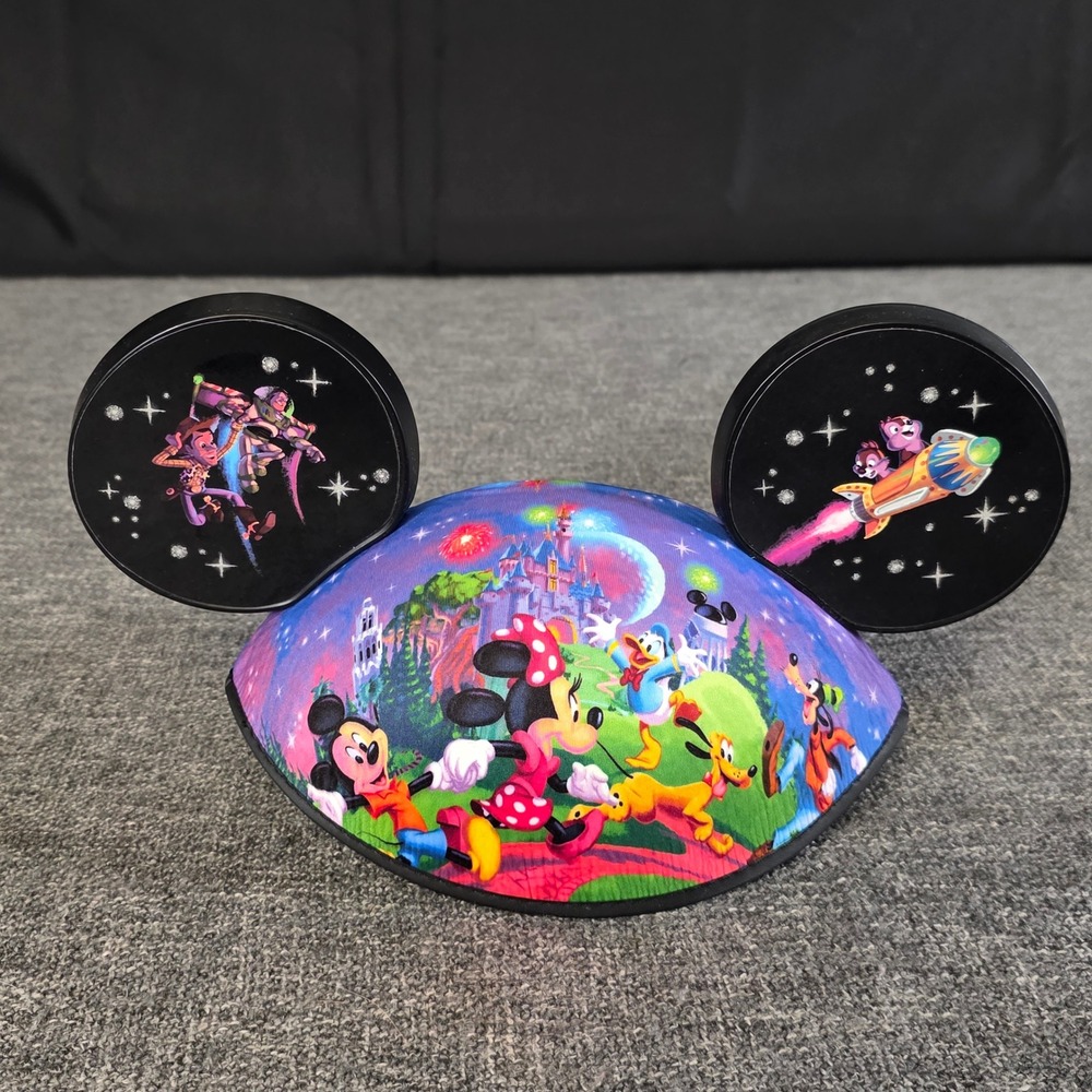 Disney Parks Storybook Mickey Ear Hat Adult Pixar Characters Castle RN129855